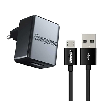شارژر دیواری انرجایزر مدل ACA1AEUCMC3 به همراه کابل تبدیل microUSB